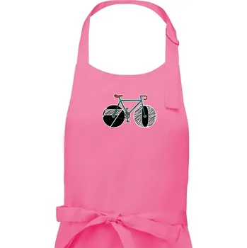 Kuchyňská zástěra Narozeniny 70 let na kole - Pánská zástěra na vaření - Univerzální velikost ( Růžová )