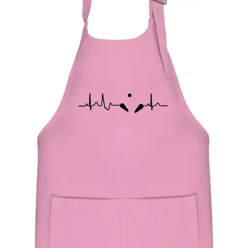 Kuchyňská zástěra Pinball EKG - Dětská zástěra na vaření - Univerzální velikost ( Růžová )