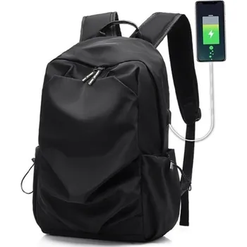 Sportovní batoh Pánský batoh s USB E973 černá