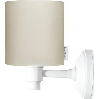 Lampička Lamps and Company Nástěnná lampa sametová, krémová Barva: Bílá
