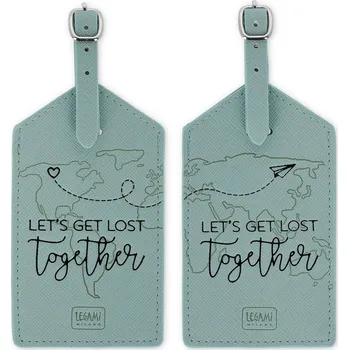 Legami Set Of 2 Luggage Tags - Let'S Get Lost Together - Travel