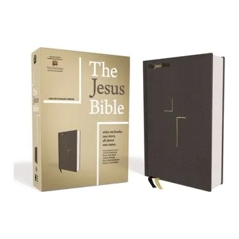 The Jesus Bible, ESV Edition, Cloth over Board, Gray - Zondervan