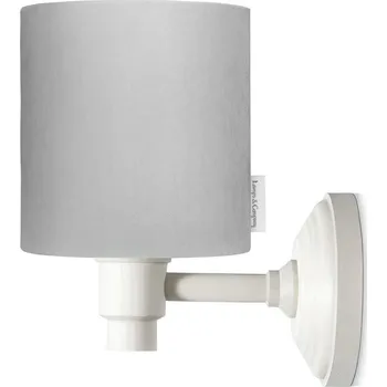 Lampička Lamps and Company Nástěnná lampa sametová, šedá Barva: Bílá