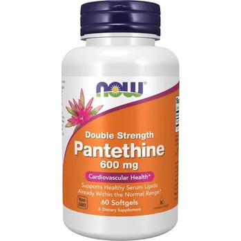 Now Foods Pantethine Double Strength 600 mg 60 kapslí