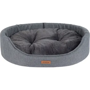 Pelíšek pro psa Pelíšek pro psa oválný COME šedá velikost S, M, L Rozměr: M - 52x44x14 cm