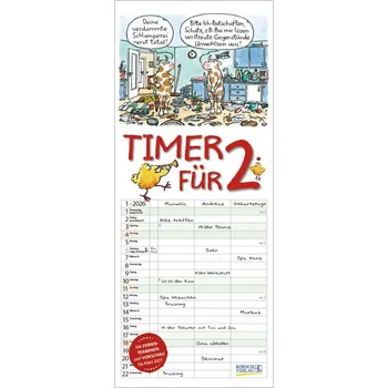 Komiks pro dospělé Timer für 2 2026 - Korsch Verlag