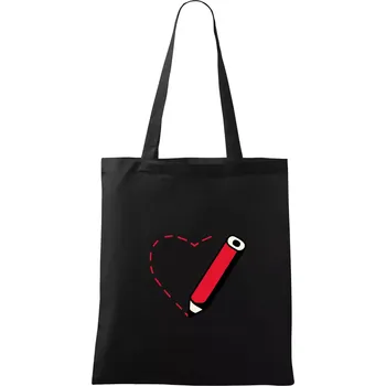 Let's draw some future - Taška bavlněná - 42 x 38 cm ( Černá )