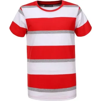 Chlapecké tričko Chlapecké tričko GLO-STORY s pruhy krátký rukáv Barva: Červená, Velikost: 152