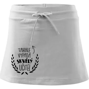 Dámská sukně Takhle vypadá skvělý učitel - Sportovní sukně - two in one - M ( Bílá )