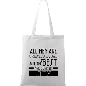 Nákupní taška All men are created equal july - Taška bavlněná - 42 x 38 cm ( Bílá )