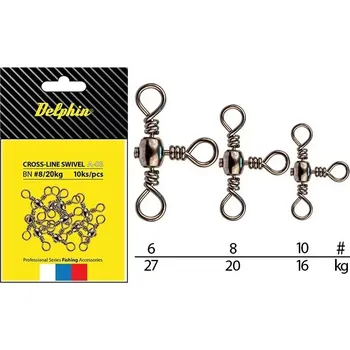 DELPHIN Cross-Line Swivel A-03/10ks VÝPRODEJ - Cross-Line Swivel A-03/10ks - BN/10
