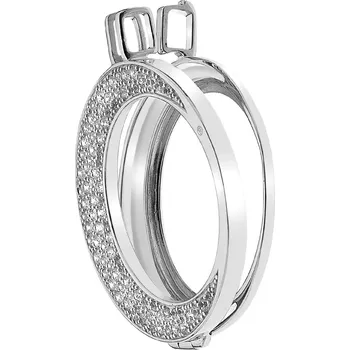 Přívěsek Stříbrný přívěsek Hot Diamonds Emozioni Luna Coin Keeper