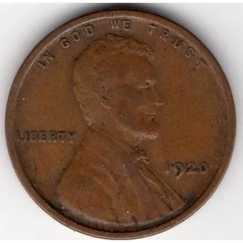 USA. 1 cent 1920. KM-132