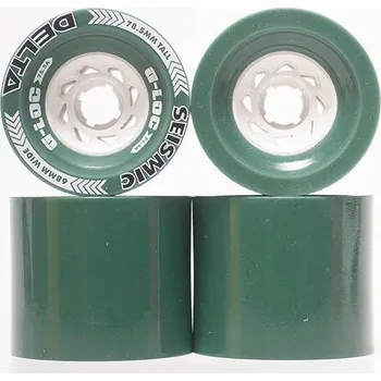 Příslušenství pro skateboard Kolečka SEISMIC Delta 78,5mm x 75,5A Zelená G - LOC