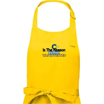 Kuchyňská zástěra C++ Is The Reason Python Was Invented - Dámská zástěra na vaření - Univerzální velikost ( Žlutá )