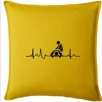 Polštář EKG masáž - Polštář 50x50 - 50x50 - Pouze potah ( Žlutá )