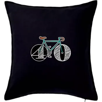 Polštář Narozeniny 40 let na kole - Polštář 50x50 - 50x50 - Pouze potah ( Černá )