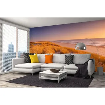 Fototapeta DIMEX | Samolepicí vliesová fototapeta na zeď Vysoké duny MA-5-3209 | 375 x 250 cm | modrá, bílá, žlutá + Samolepicí vliesová fototapeta na stěnu DIMEX Vysoké duny MA53209 v rozměru 375 x 250 cm