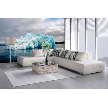 Fototapeta DIMEX | Samolepicí vliesová fototapeta na zeď Modrý ledovec MA-5-3086 | 375 x 250 cm | modrá, šedá + Samolepicí vliesová fototapeta na stěnu DIMEX Modrý ledovec MA53086 v rozměru 375 x 250 cm