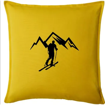Polštář Skialp výlet na hory - Polštář 50x50 - 50x50 - Pouze potah ( Žlutá )