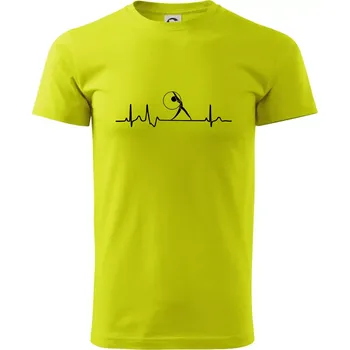 EKG moderní gymnastika obruč - Klasické pánské triko vyšší gramáže - 2XL ( Limetková )