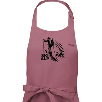 Kuchyňská zástěra Skialp trip - Pánská zástěra na vaření - Univerzální velikost ( Starorůžová )