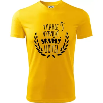 Chlapecké tričko Takhle vypadá skvělý učitel - Dětské triko sportovní (dresovina) - 158 cm/12 let ( Žlutá )