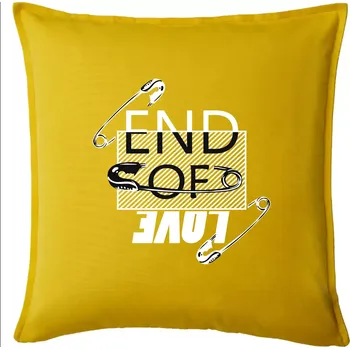 Polštář End of love - Polštář 50x50 - 50x50 - Pouze potah ( Žlutá )