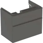 Geberit Smyle Square - Umyvadlová skříňka, 73x47x62 cm, 2 zásuvky, lávová 500.353.JK.1