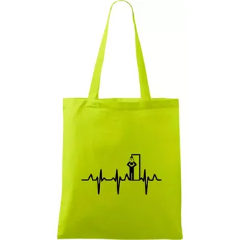 EKG otužování sprcha - Taška bavlněná - 42 x 38 cm ( Limetková )