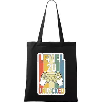 Gaming narozeniny 20 - Taška bavlněná - 42 x 38 cm ( Černá )