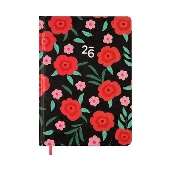 Kalendář Kalendarz 2026 B6 tygodniowy. Czerwone Kwiaty