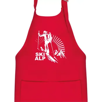 Kuchyňská zástěra Skialp trip - Dětská zástěra na vaření - Univerzální velikost ( Červená )
