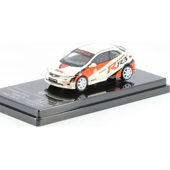 autíčko Honda Civic FN2 Type R 2007 Race Livery LHD 1:64 - PARAGON Models Honda Civic FN2 Type R - kovový model auta 1/64