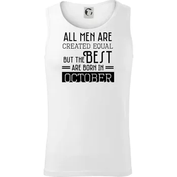 All men are created equal october - Tílko pánské Core - L ( Bílá )