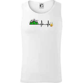 Pánské termoprádlo EKG z hor na pivo - Tílko pánské Core - L ( Bílá )