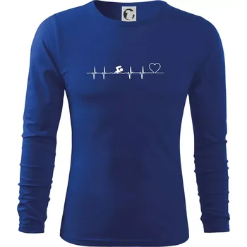 Pánské oblečení Plavání EKG - Triko s dlouhým rukávem FIT-T long sleeve - S ( Královská modrá )
