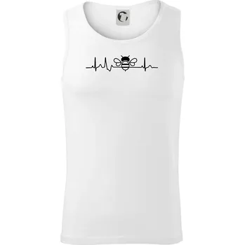 EKG včela - Tílko pánské Core - S ( Bílá )