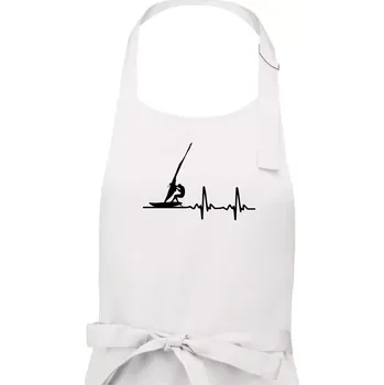 Kuchyňská zástěra EKG Windsurfing - Pánská zástěra na vaření - Univerzální velikost ( Bílá )