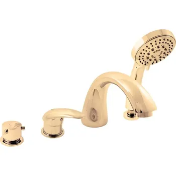 Vodovodní baterie Dunaj Vanová baterie 4-otvorová, zlatá D469.0PZ