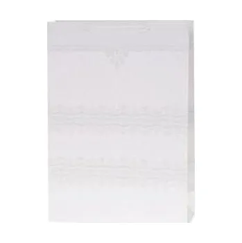 Set školních potřeb Torebka Lux 14,5x15x6,5cm brokat biała ROZETTE