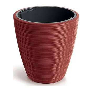 Květináč Květináč VENA ROUND 29,9 cm - barva: retro červená