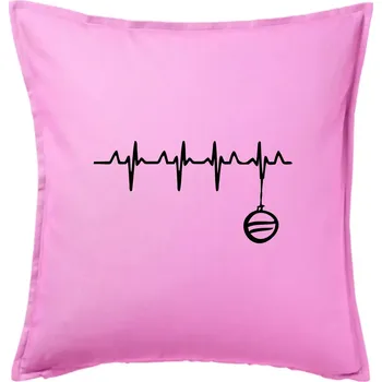 Polštář EKG Vánoční ozdoba - Polštář 50x50 - 50x50 - Pouze potah ( Růžová )
