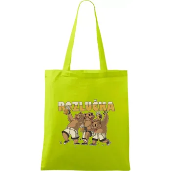 Rozlučka medvědi - Taška bavlněná - 42 x 38 cm ( Limetková )