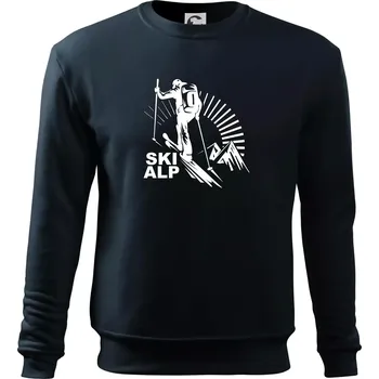 Chlapecké tričko Skialp trip - Mikina Essential dětská - 146 cm/10 let ( Námořní modrá (velmi tmavá - téměř černá) )