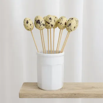 Velikonoční dekorace ROSA Velikonoční vajíčko křepelčí zápich 12 ks