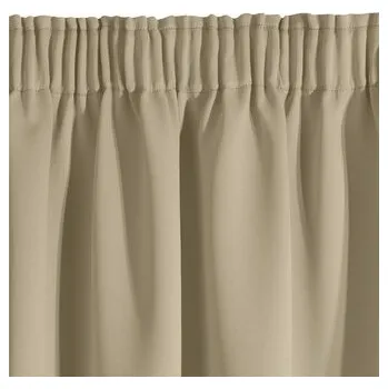 Zatemňovací závěs s řasící páskou "BLACKOUT" 135x160 cm CAIRO béžová (cena za 1 kus) MyBestHome