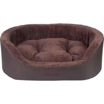 Pelíšek pro psa Pelíšek pro psa oválný ASPEINA hnědá velikost S, M, L Rozměr: S - 54x45x16 cm
