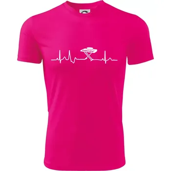 Chlapecké tričko Piano ekg - přenosné - Dětské triko sportovní (dresovina) - 122 cm/6 let ( Neon Pink )