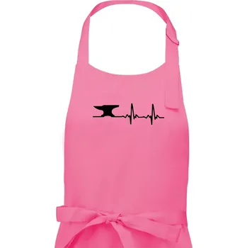 Kuchyňská zástěra EKG kovář - Dámská zástěra na vaření - Univerzální velikost ( Růžová )